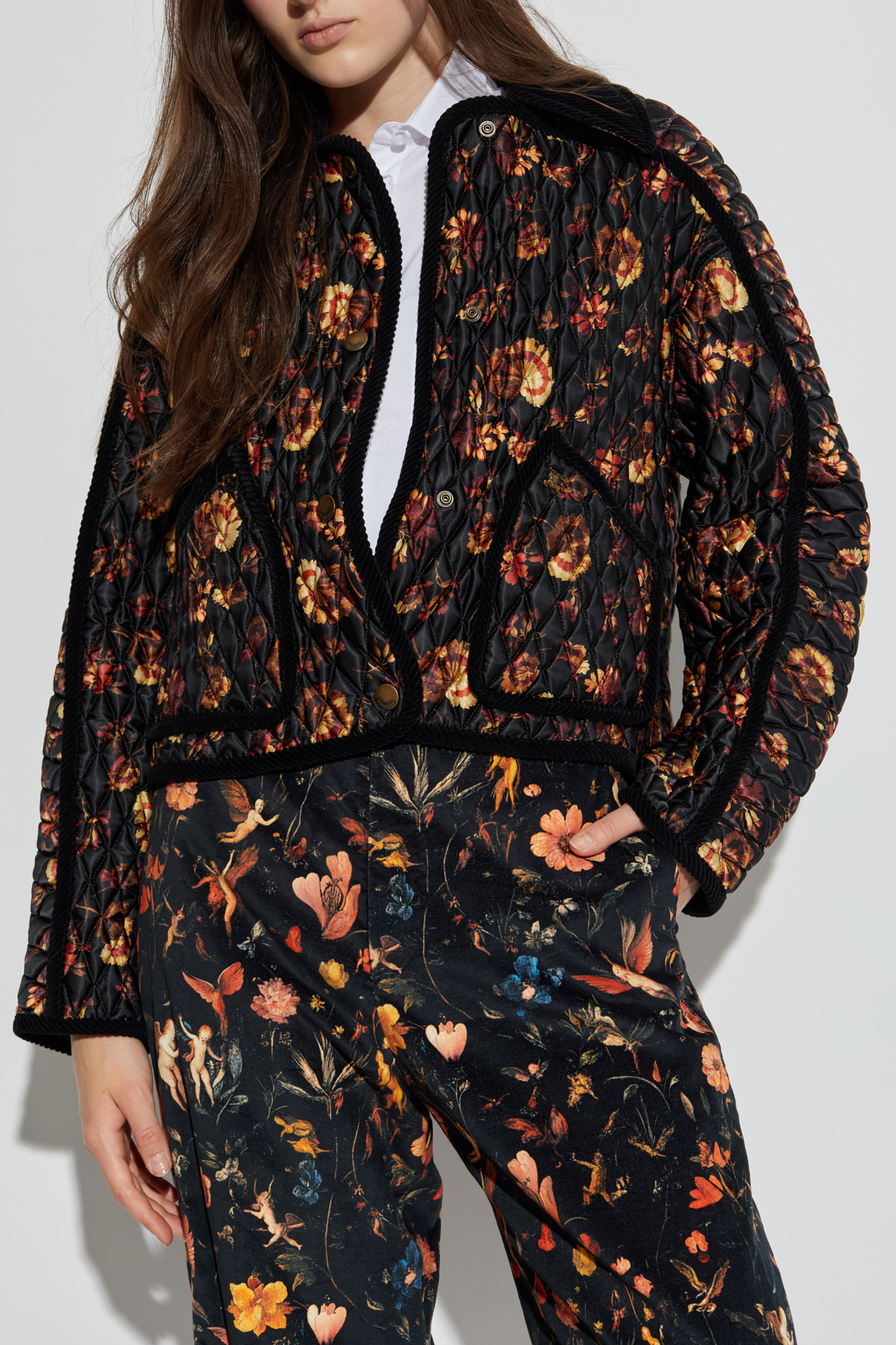 BURBERRY 花柄 ジャケット Burberry Quilted jacket 